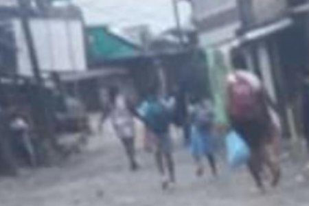 Varias familias del barrio Pampalinda se desplazaron debido al temor de nuevas alteraciones del orden público