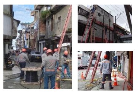 Continúan las obras de modernización de la red eléctrica de las pesqueras en Pueblo Nuevo