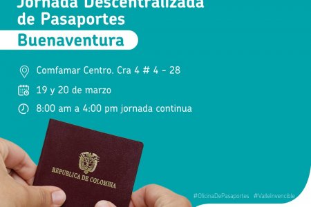 La Gobernación del Valle realizará en Buenaventura una jornada descentralizada para la expedición de pasaportes