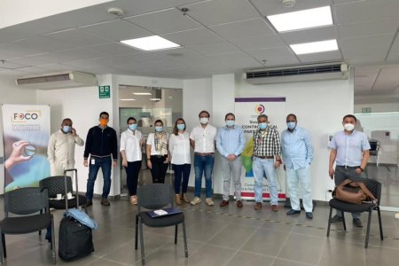 Funcionarios de la Contraloría General de la República y la Secretaría de Educación revisaron avances del megacolegio de San Antonio en Buenaventura