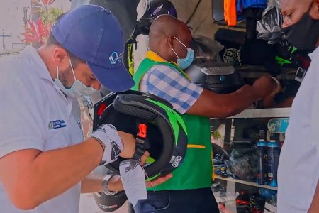 Culminó la jornada de sensibilización a motociclistas de Buenaventura sobre el uso del casco reglamentario