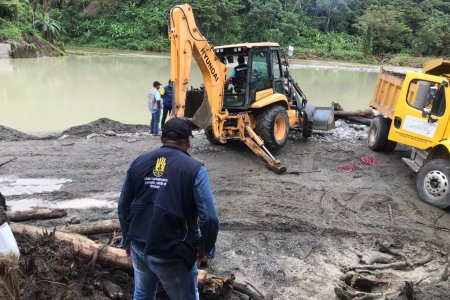 300 toneladas de material rocoso fueron evacuados luego de creciente en Aguaclara, Buenaventura