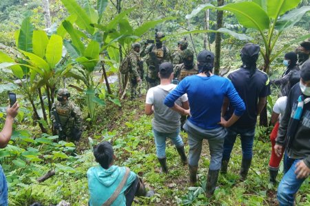Rechazamos militarización del resguardo Nasa Embera Chamí La Delfina, Valle del Cauca exigimos respeto a los territorios indígenas y al ejercicio legítimo del gobierno propio!