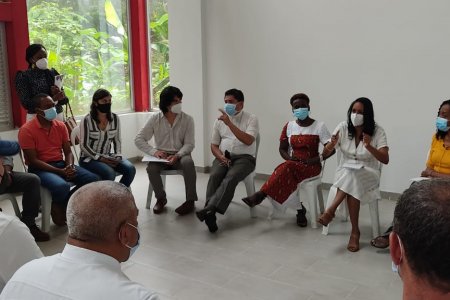 El Comité de paro cívico revisó con la Ministra de Cultura los avances de la remodelación de la Casa de la Cultura