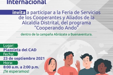El programa Cooperando Ando, realizará Feria de Servicios de los cooperantes y aliados de la Alcaldía Distrital de Buenaventura