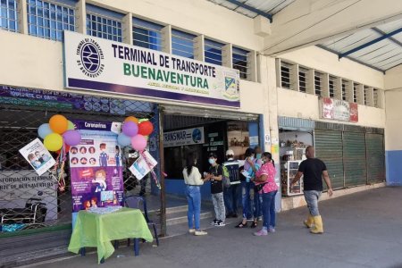 La Terminal de Transportes de Buenaventura continúa campaña de prevención contra la COVID-19