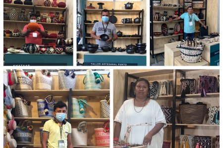 Cinco artesanos de Tolima, Valle y La Guajira participan, con el apoyo de Celsia, en la feria Expoartesano La Memoria que arrancó en Medellín