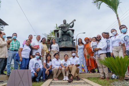 Con la entrega de escultura, Buenaventura saldó deuda histórica con Petronio Álvarez