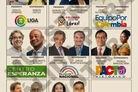 Así quedaron las posiciones de los candidatos en la tarjeta electoral para las elecciones presidenciales 2022