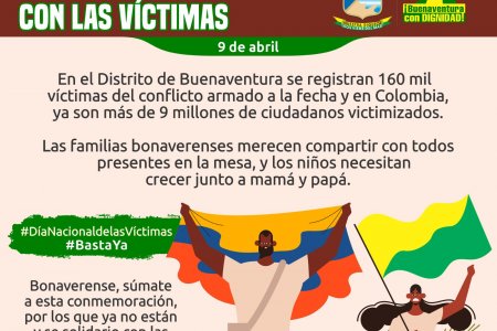 La Alcaldía Distrital de Buenaventura conmemorará el Día Nacional de las Víctimas