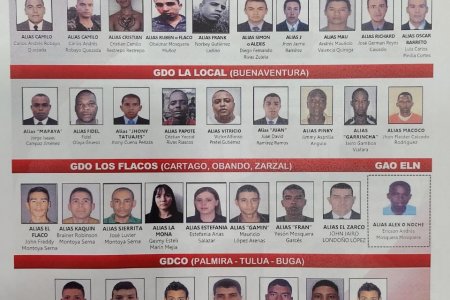Autoridades del Valle del Cauca actualizan el Cartel de los más buscados y aumentan bolsa de recompensas