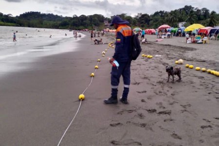 La Dimar asesoró técnicamente la instalación de 190 boyarines en Playa de Piang&uuml;ita