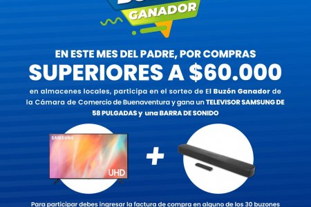 En junio, la Cámara de Comercio de Buenaventura te invita a participar del Buzón Ganador como parte  de la campa&ntilde;a #CompraLocal