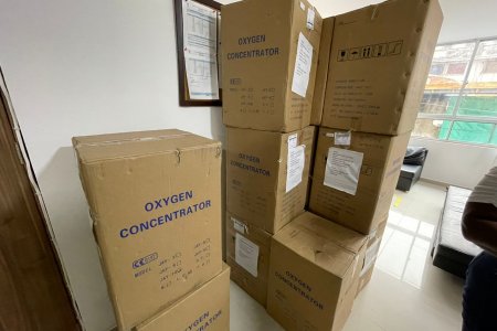 El Hospital San Agustín recibió 14 concentradores de oxígeno por parte del Fondo Mundial
