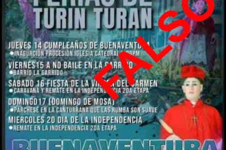 Autoridades sancionarán a quienes participen en actividades ilegales convocadas a través de redes sociales durante las Fiestas Patronales de San Buenaventura