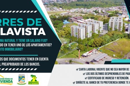 La Dirección Técnica de Vivienda y el sector bancario hacen llamado a inscritos al proyecto Torres de Bellavista para que continúen los trámites del crédito