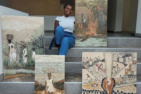 Graciela Viveros Arboleda, bonaverense del corregimiento de Zacarias, participa con sus obras en ExpoArtesano en Plaza Mayor de Medellín y próximamente en el Museo Nacional de Bogotá