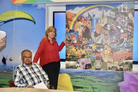 Aquí en la tierra como en el cielo&rsquo;, obra con la que el maestro Édgar Álvarez hace un homenaje a la Gobernadora del Valle