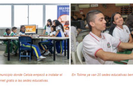 100 escuelas públicas y 52 mil estudiantes del Valle del Cauca y Tolima reciben internet gratis de Celsia
