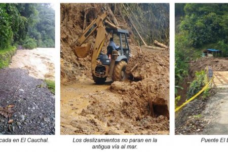 Celsia apoya el restablecimiento de la movilidad en la Simón Bolívar y desplegó maquinaria pesada para remover derrumbes que afectan a la comunidad de Anchicayá