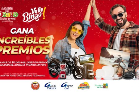 Sorteo de la Lotería llega este miércoles 2 de noviembre con &lsquo;Valle Bingo&rsquo; y &lsquo;Raspe y Gane&rsquo;