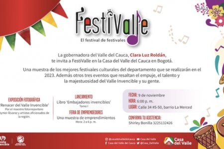 A ritmo de Festivalle, la Casa del Valle en Bogotá vivirá una gran jornada cultural con exposición fotográfica y lanzamiento de libro