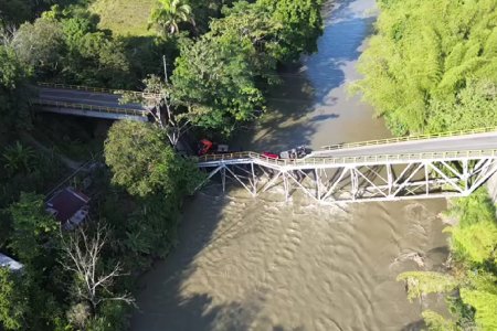 En un lapso entre 30 y 45 días se habilitaría un puente militar para superar la situación en el puente El Alambrado, sobre el río La Vieja, confirma el Ministro de Transporte