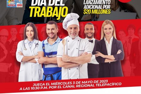 Con un bono adicional de $ 20 millones la Lotería del Valle conmemora el Día del Trabajo