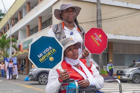 Con música típica de la región y una importante actividad se conmemoró el Día Mundial del Peatón