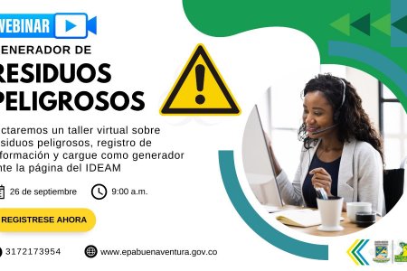 El EPA Buenaventura dictará Taller Virtual sobre Gestión de Residuos Peligrosos