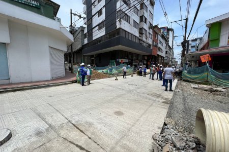 Obras de la calle segunda en el Centro de Buenaventura avanzan, pero tiene algunos detalles para ser ajustados