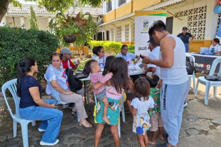 Se realizó jornada de atención a la población de Santa Rosa de Guayacán que está desplazada en el municipio de Dagua