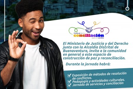 Festival de la Conciliación para el Cambio se realizará el 21 de noviembre en el bulevar de Buenaventura