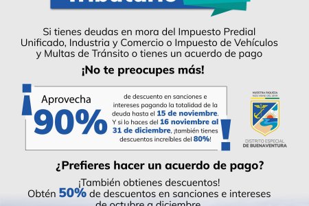 Concejo de Buenaventura aprobó Alivios Tributarios: descuento del 90 % en sanciones e intereses hasta el 15 de noviembre de 2024