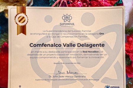 Comfenalco Valle Delagente recibe nuevamente Premio Supernova