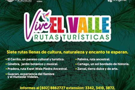 &lsquo;Vive el Valle&rsquo;, siete rutas turísticas que conectan con maravillosos paisajes del Valle del Cauca