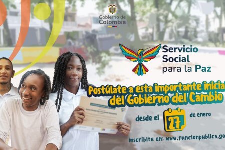 Abren inscripciones al Servicio Social para la Paz