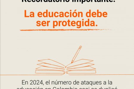 En 2024, el número de ataques a la educación en Colombia casi se duplicó en comparación con el a&ntilde;o anterior