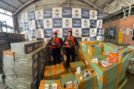 Fue incautan mercancía de contrabando avaluada en más de cinco mil millones de pesos en Buenaventura