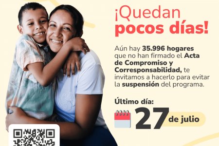 35 mil hogares no han firmado el Acta de Corresponsabilidad y podrían ser suspendidos de Renta Ciudadana