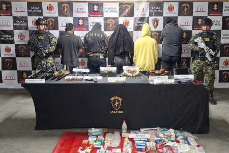 Capturan a cinco presuntos integrantes de la columna &lsquo;Jaime Martínez&rsquo; en el municipio de Dagua