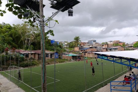 El Gobierno nacional inaugura escenario deportivo que beneficia a 500 personas aproximadamente en el barrio El Ruíz en Buenaventura