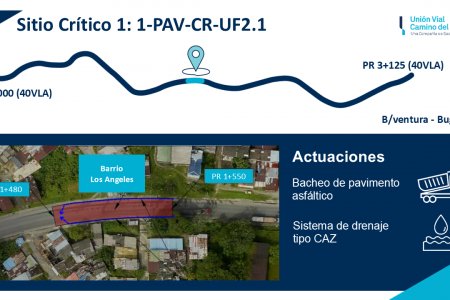 La Concesionaria Unión Vial Camino del Pacífico inicia intervenciones profundas en la Vía Alterna Interna de Buenaventura