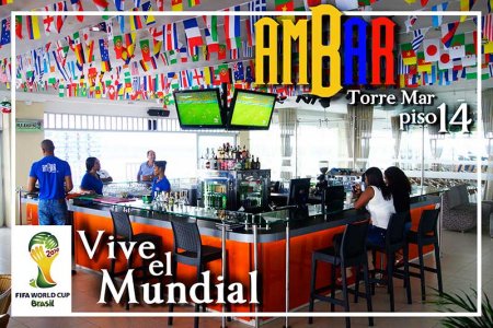 Ambar Torre Mar te espera para que disfrutes rodos los partidos del Mundial de Fútbol Brasil 2014