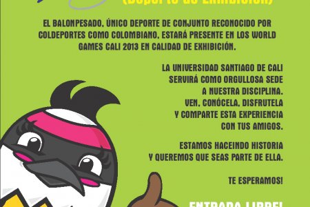 Programación del Campeonato de exhibición de Balonpesado en los World Games en Cali