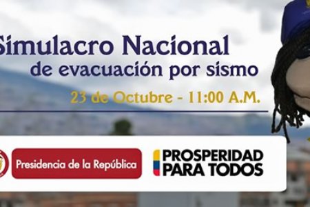 El 23 de octubre se realizará el Simulacro Nacional de Evacuación por Sismo