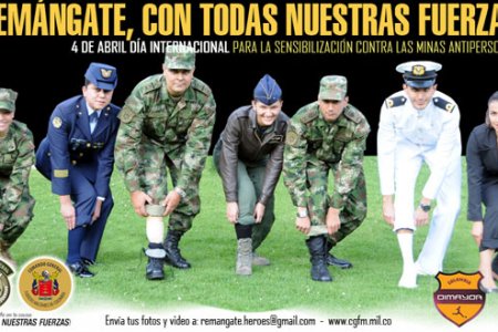 Remangate este 4 de abril para rechazar el uso de minas antipersona