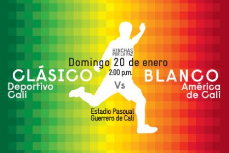 Este domingo el Pascual Guerrero se viste de blanco en el clásico América-Deportivo Cali, por la Reconciliación y la Reintegración