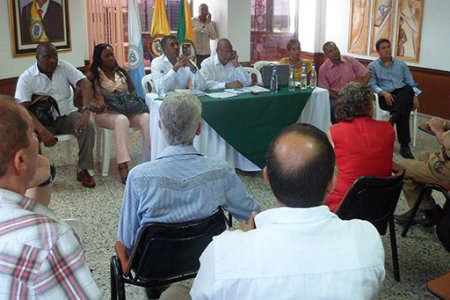 Comerciantes se reunieron con el alcalde Bartolo Valencia