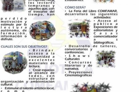 Todo está dispuesto por parte de Comfamar para  la II Feria del Libro